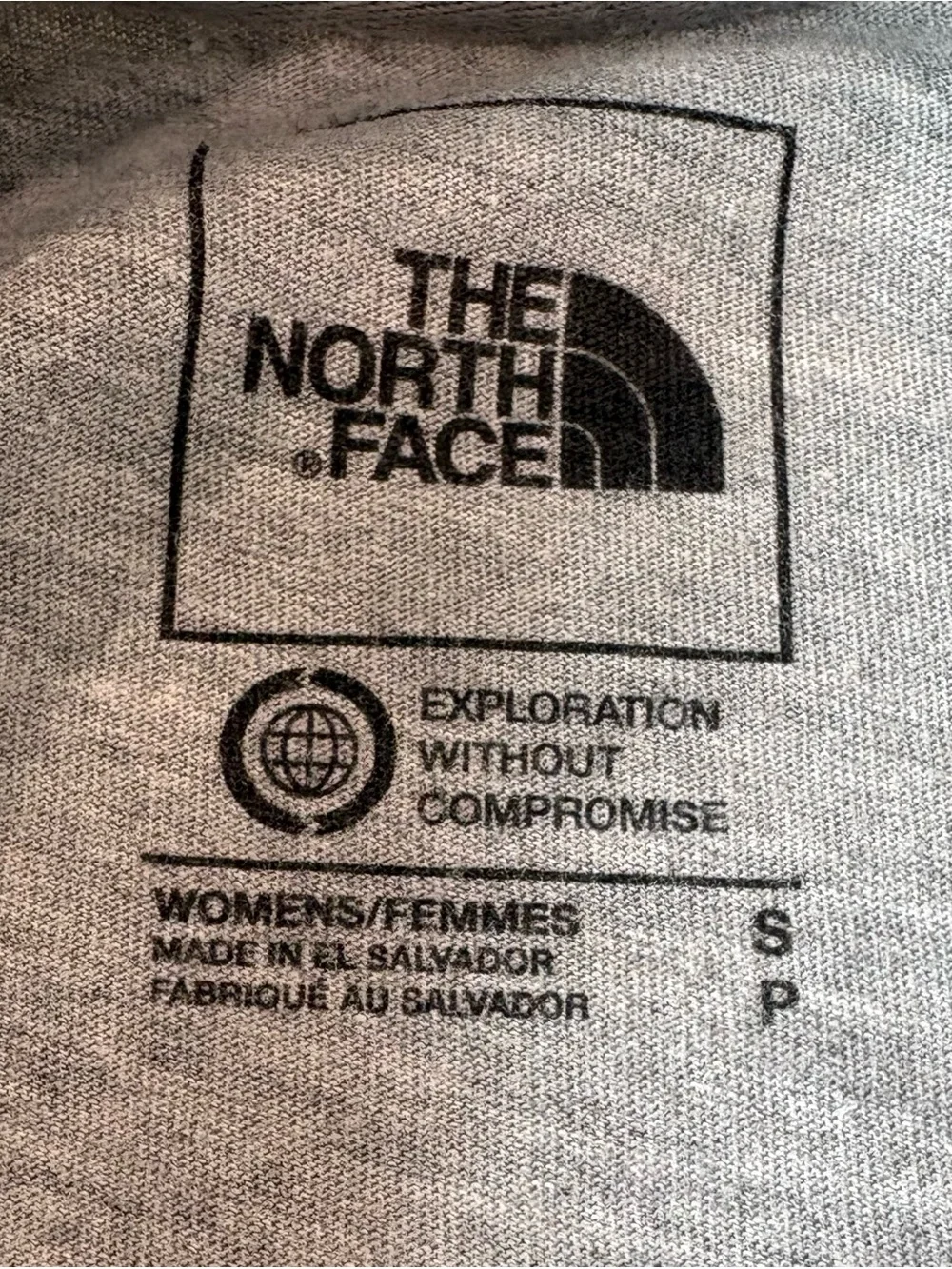 The North Face Light Heather Gray Short-Sleeve Crewneck Tee Size Small